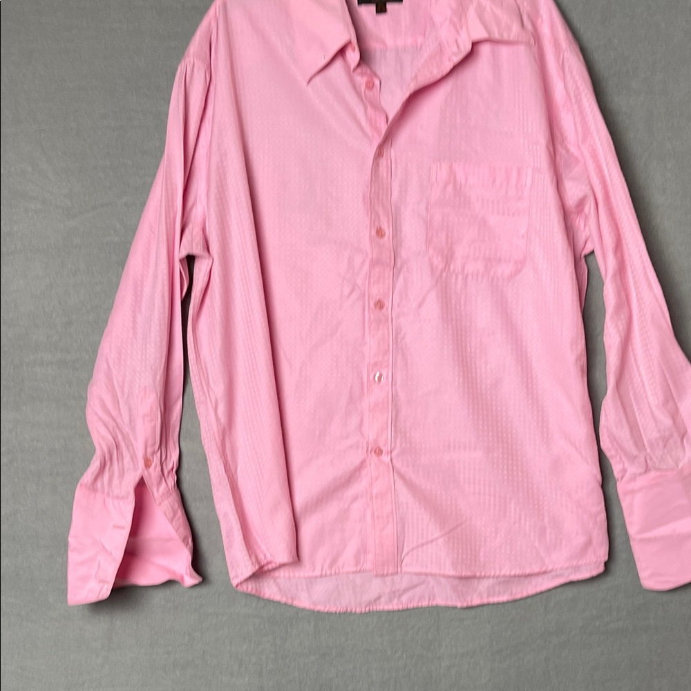 Men's Pink Button-Up Shirt